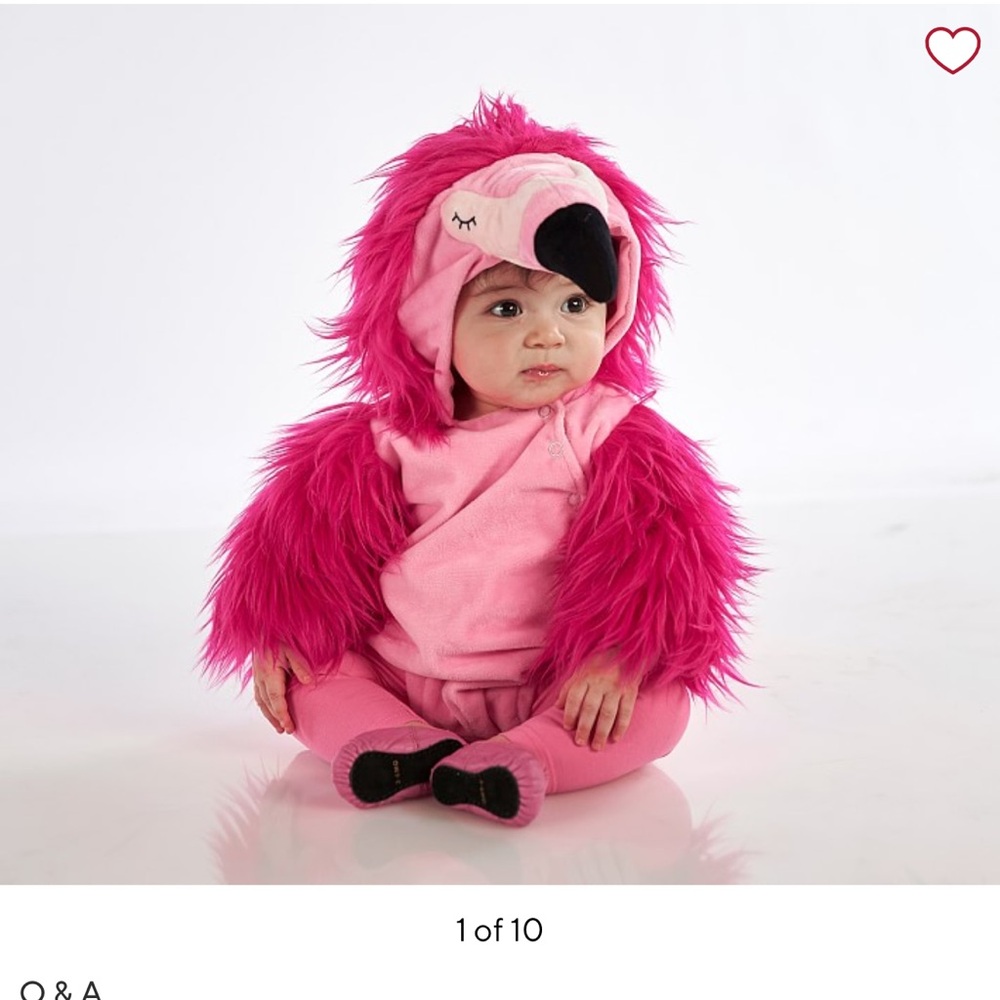 Baby flamingo Halloween costume